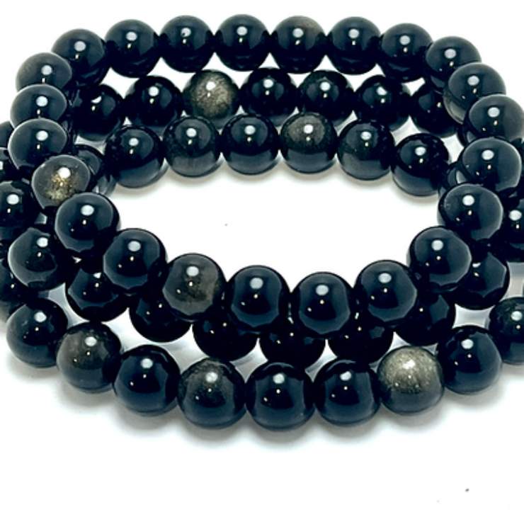 Gold Obsidian Bracelet