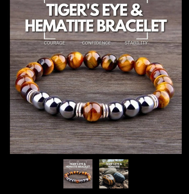 Tiger eye & Hematite